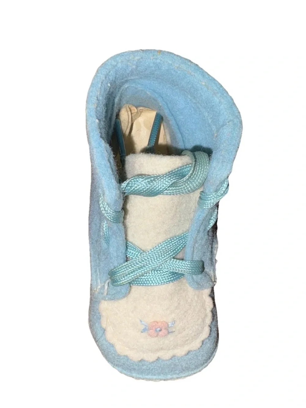 Soft Blue Floral Baby Shoes - Plush Comfort